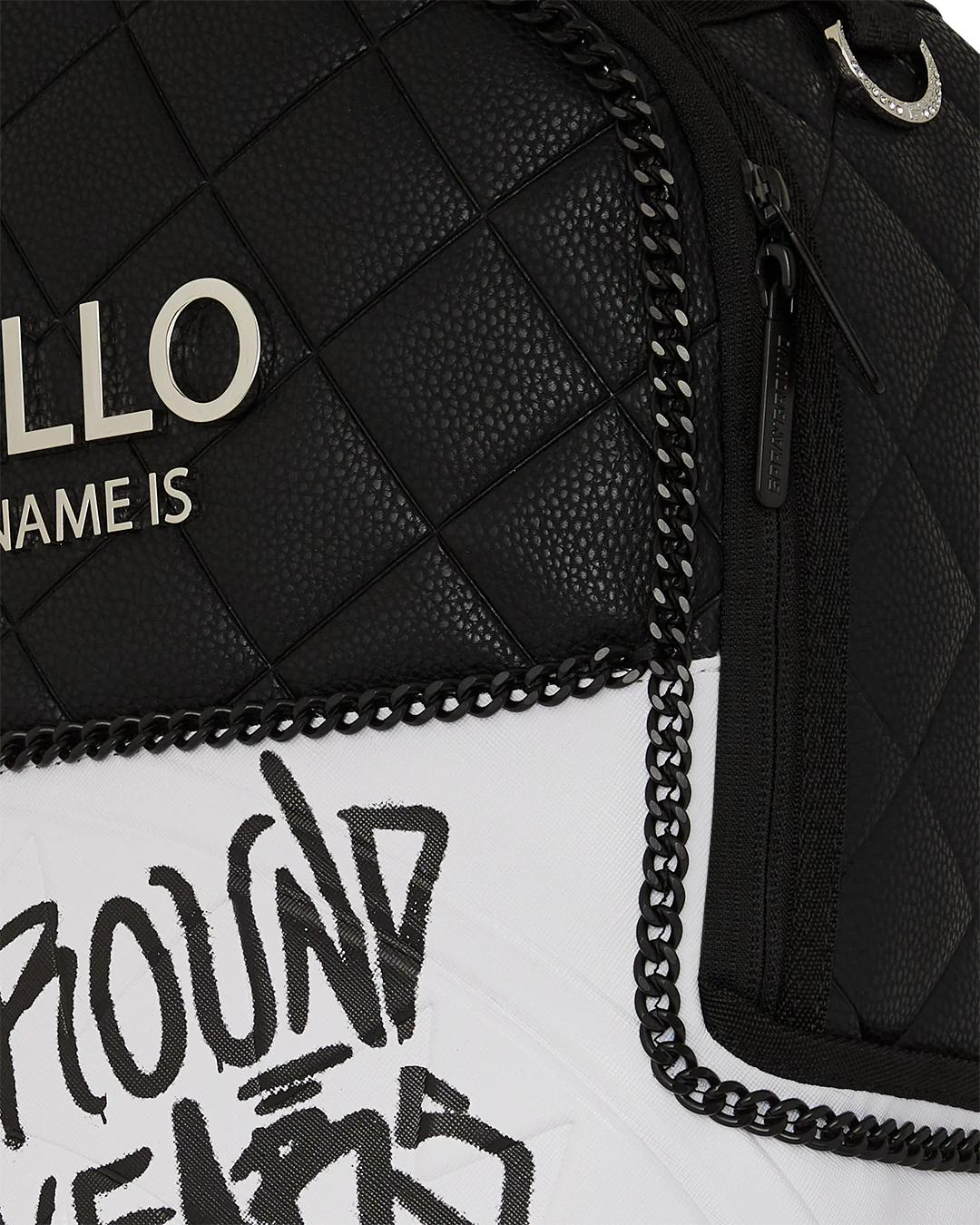 Sprayground Signature | HELLO MY NAME IS 15 YEARS QUILTED BACKPACK (SUPER RARE)