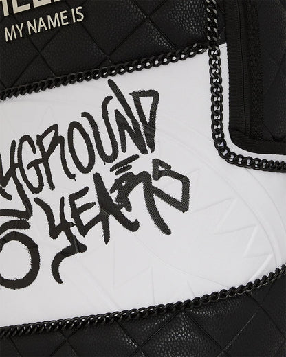 Sprayground Signature | HELLO MY NAME IS 15 YEARS QUILTED BACKPACK (SUPER RARE)
