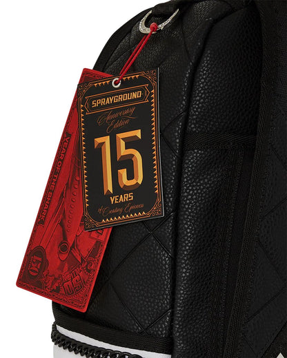 Sprayground Signature | HELLO MY NAME IS 15 YEARS QUILTED BACKPACK (SUPER RARE)