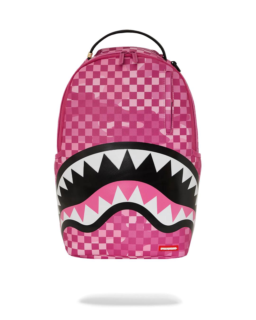 Sprayground Featured | PINK CAMOCHECK BACKPACK