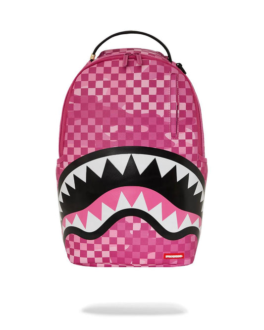 Sprayground Featured | PINK CAMOCHECK BACKPACK