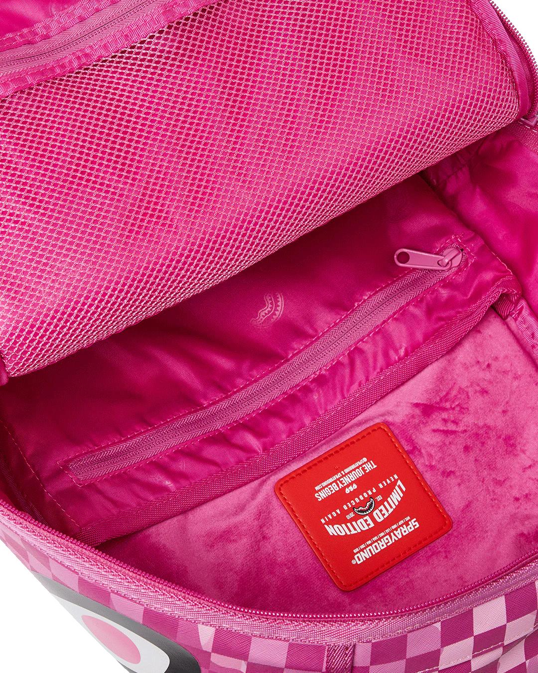 Sprayground Featured | PINK CAMOCHECK BACKPACK