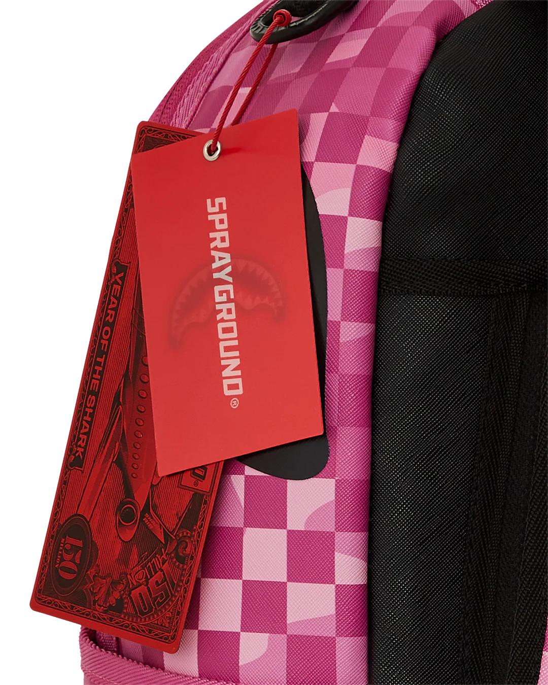 Sprayground Featured | PINK CAMOCHECK BACKPACK