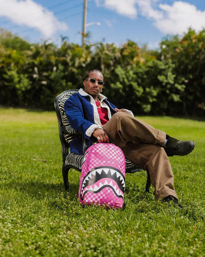 Sprayground Featured | PINK CAMOCHECK BACKPACK