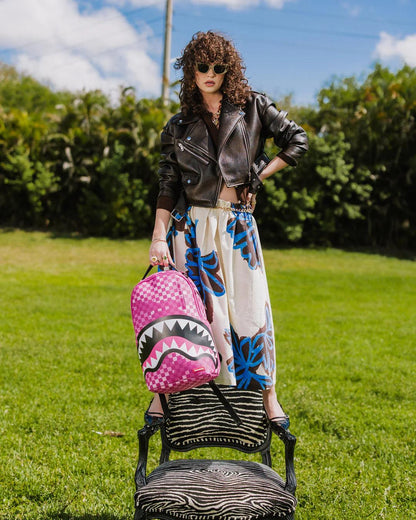 Sprayground Featured | PINK CAMOCHECK BACKPACK