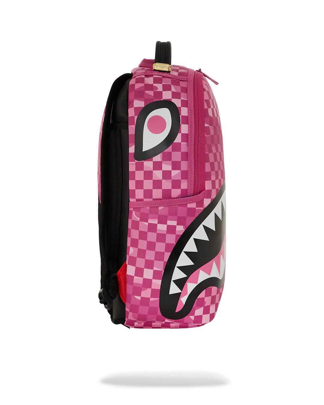 Sprayground Featured | PINK CAMOCHECK BACKPACK