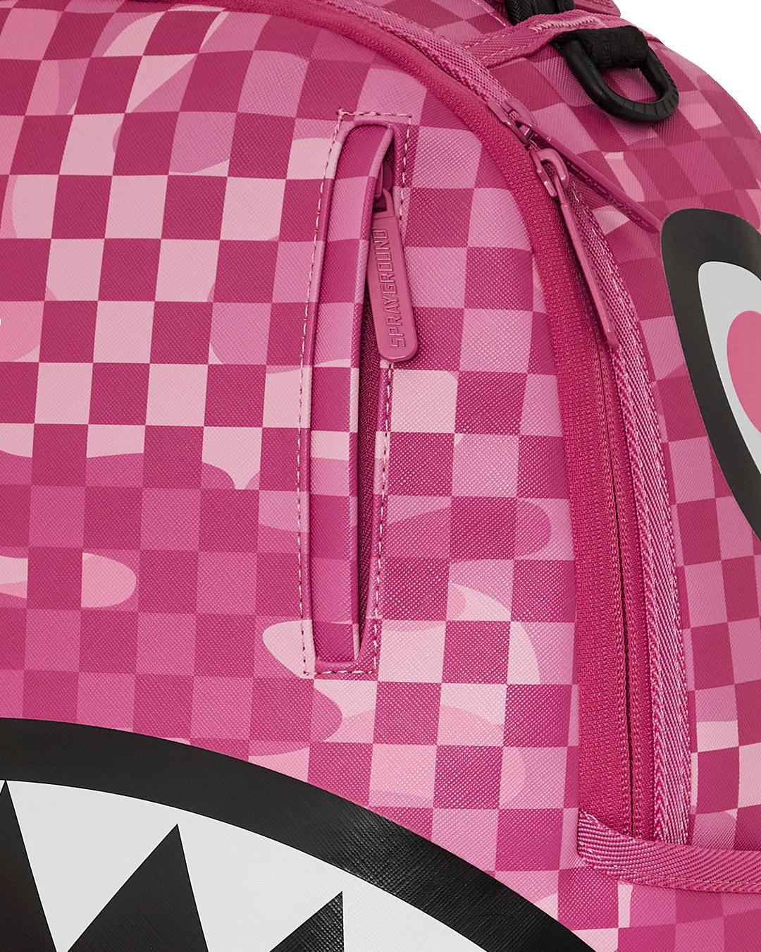 Sprayground Featured | PINK CAMOCHECK BACKPACK