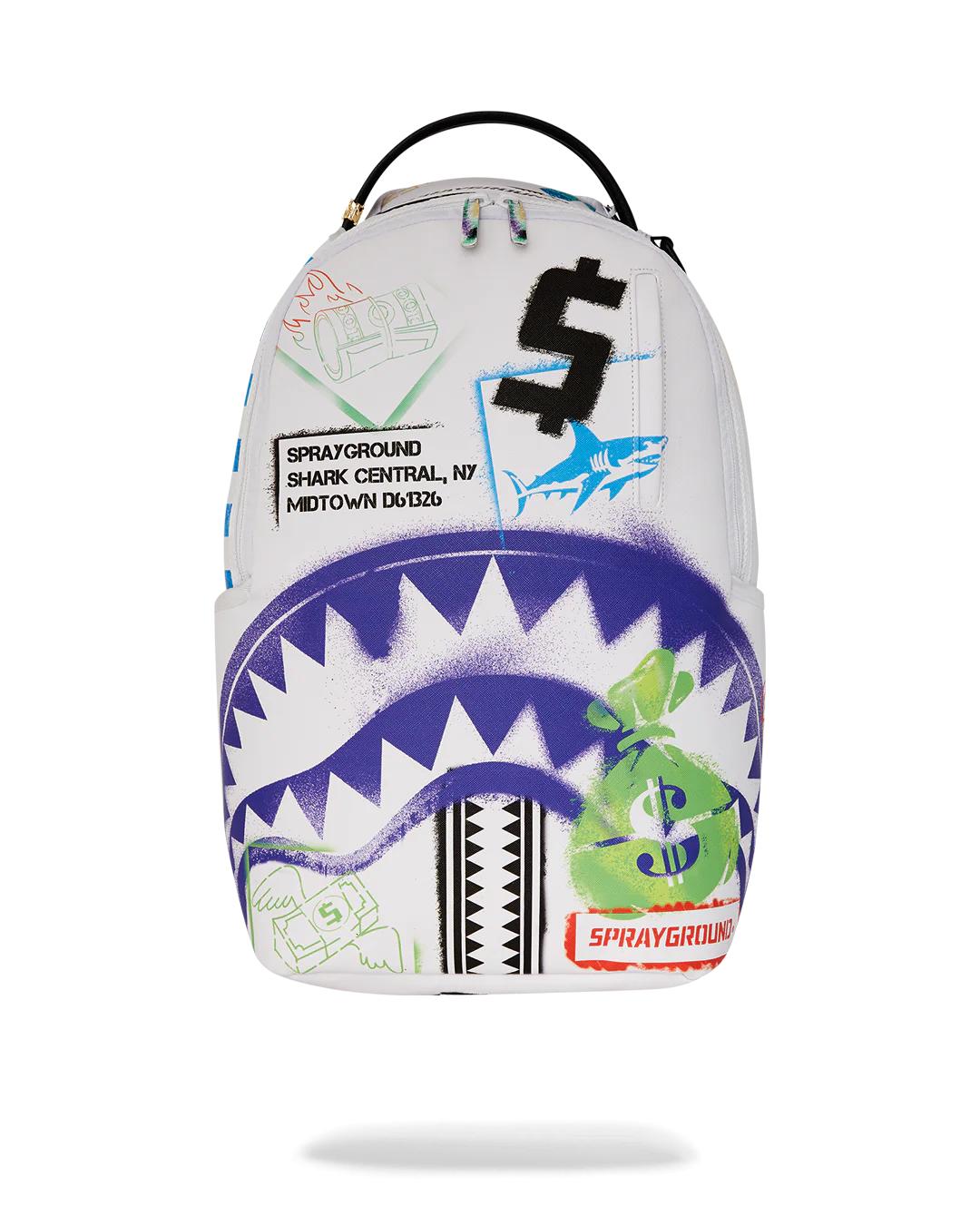 Sprayground Classic | SHARK CENTRAL CUT OUT FOR GREATNESS DLXSV BACKPACK