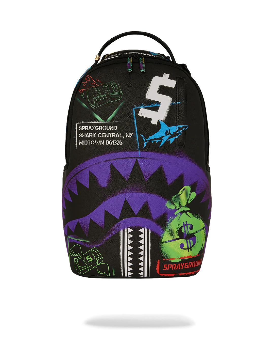 Sprayground Essential | SHARK CENTRAL X DLXSV BACKPACK