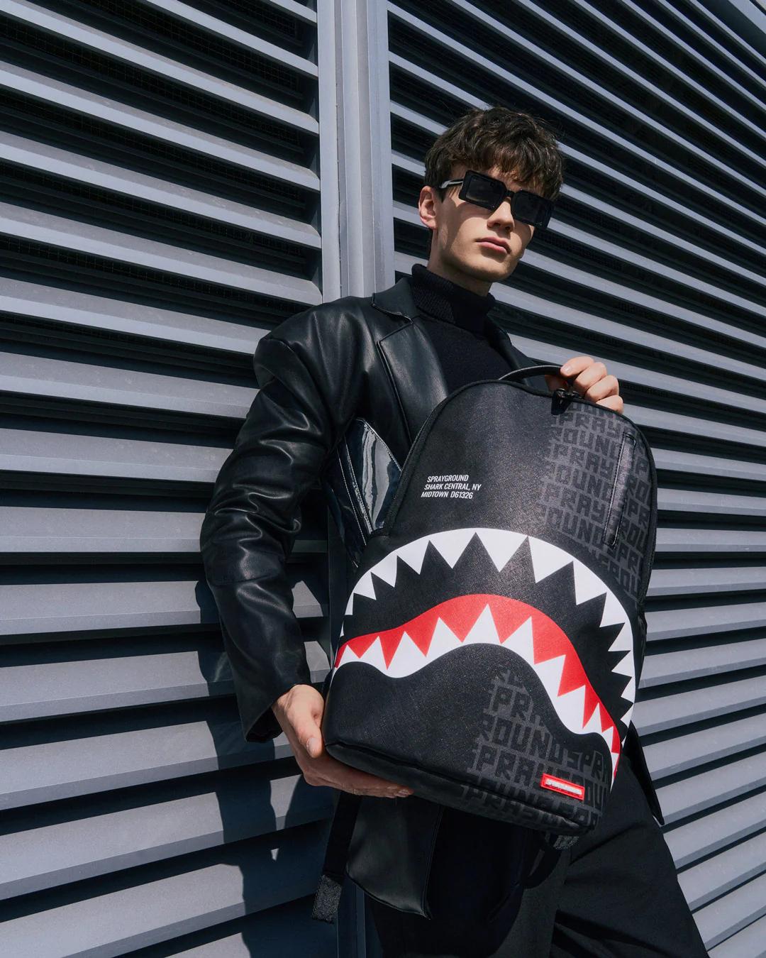 Sprayground Best Seller | SHARK CENTRAL DOUBLE TROUBLE DLXSV BACKPACK