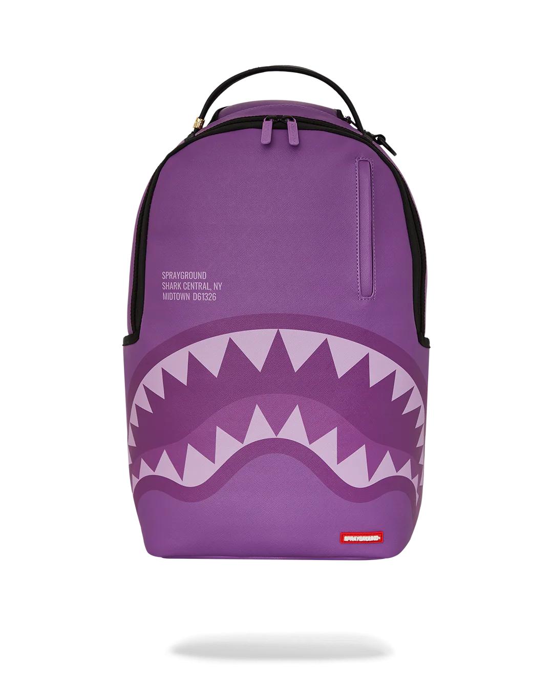 Sprayground Premium | SHARK CENTRAL PURPLE VENOM BACKPACK