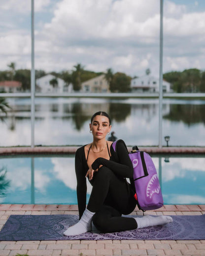 Sprayground Premium | SHARK CENTRAL PURPLE VENOM BACKPACK