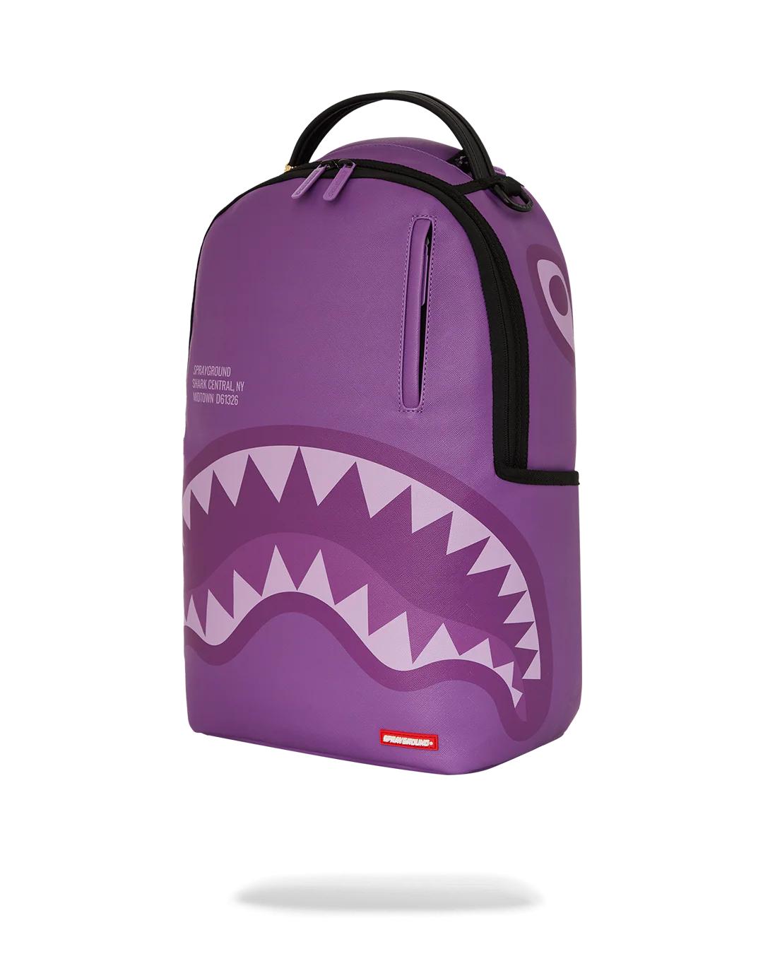 Sprayground Premium | SHARK CENTRAL PURPLE VENOM BACKPACK