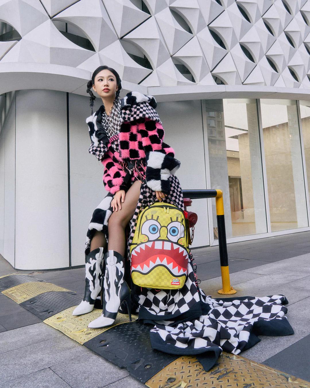 Sprayground Essential | SPONGEBOB SQUARE CHECK FLEX DLXSV BACKPACK