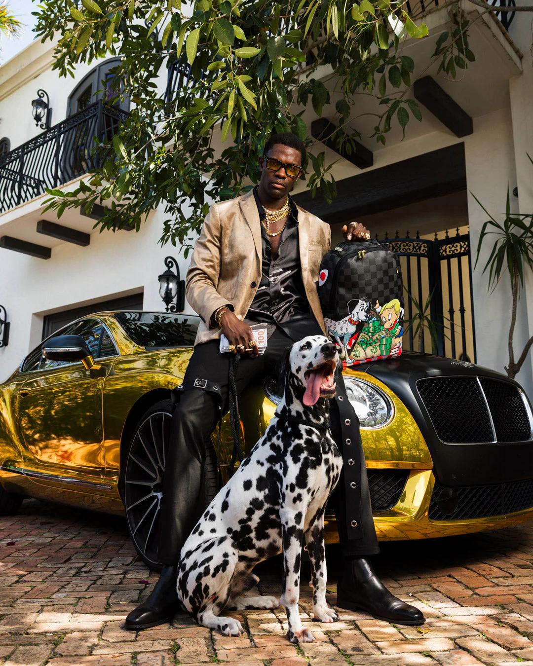 Sprayground Essential | RICHIE RICH PAINT THE SHARK GOLD BACKPACK