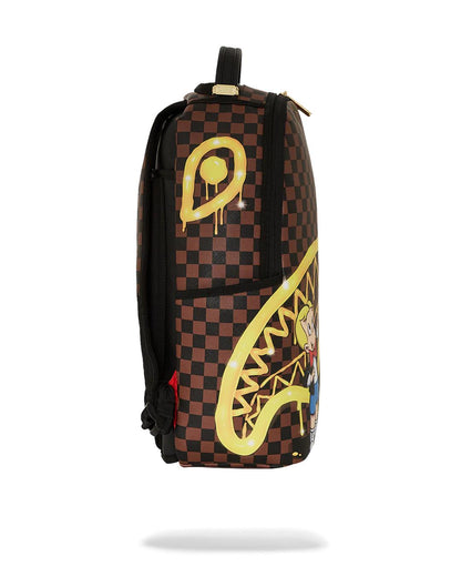 Sprayground Essential | RICHIE RICH PAINT THE SHARK GOLD BACKPACK