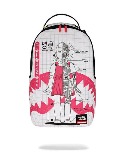 Sprayground Best Seller | SQUID GAME COLLAB ROBOT GIRL BACKPACK
