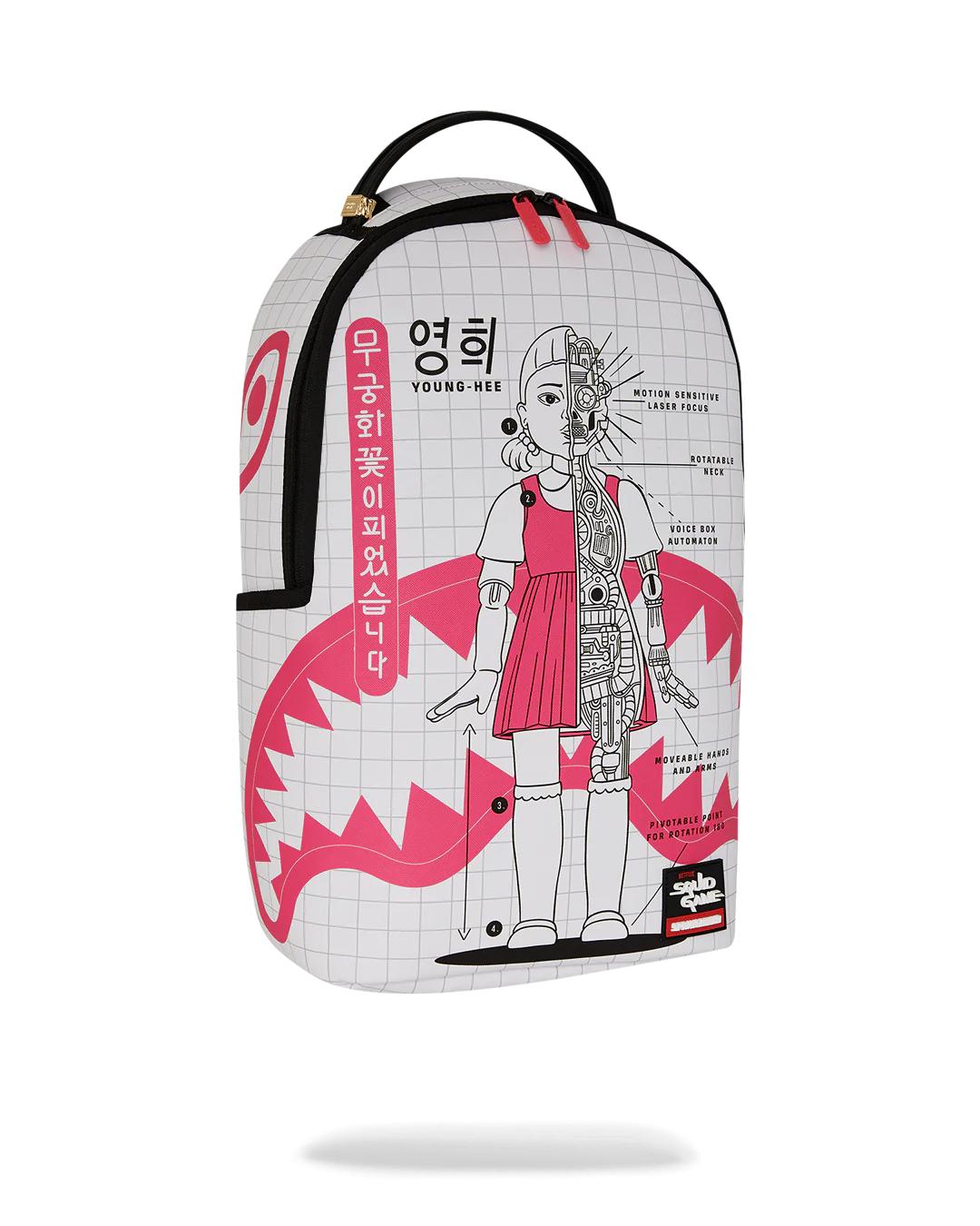 Sprayground Best Seller | SQUID GAME COLLAB ROBOT GIRL BACKPACK