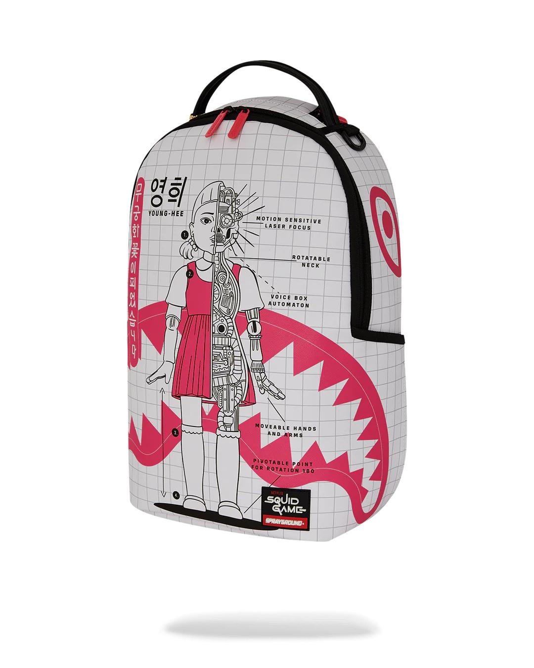 Sprayground Best Seller | SQUID GAME COLLAB ROBOT GIRL BACKPACK