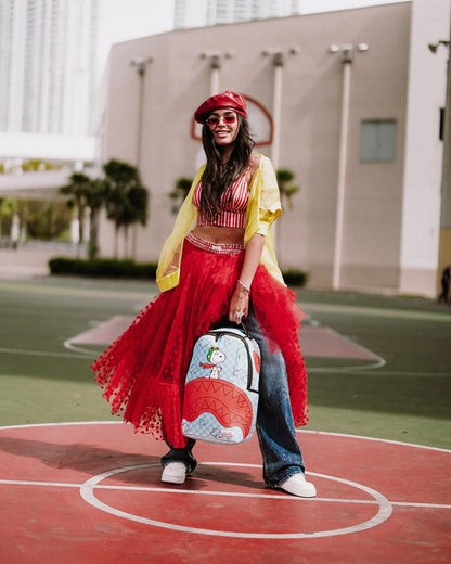Sprayground Signature | SNOOPY PILOT SHARK DLXSV BACKPACK