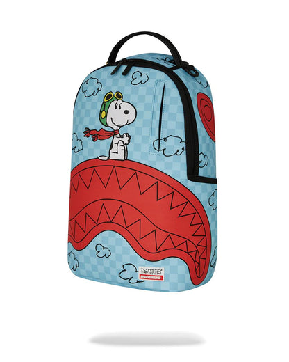 Sprayground Signature | SNOOPY PILOT SHARK DLXSV BACKPACK