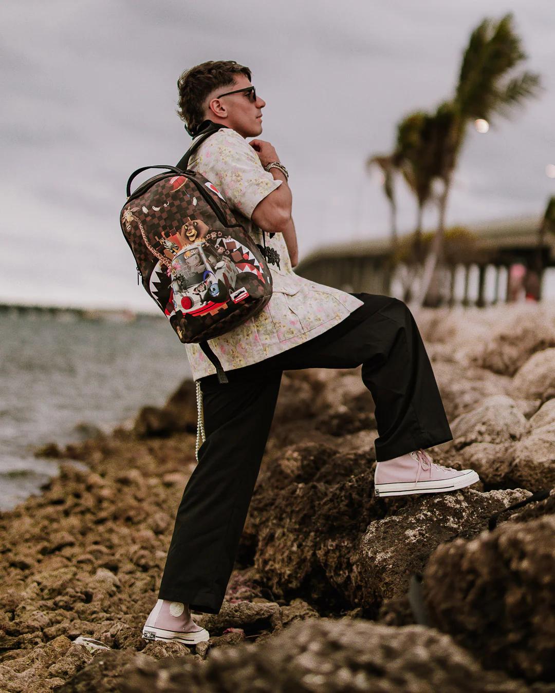 Sprayground Essential | MADAGASCAR ROLLIN THRU DLXSV BACKPACK