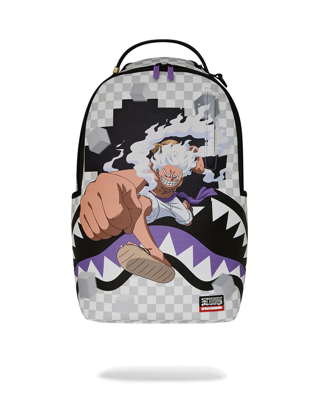 Sprayground New | ONE PIECE GEAR 5 LUFFY CHECKERED SMASH