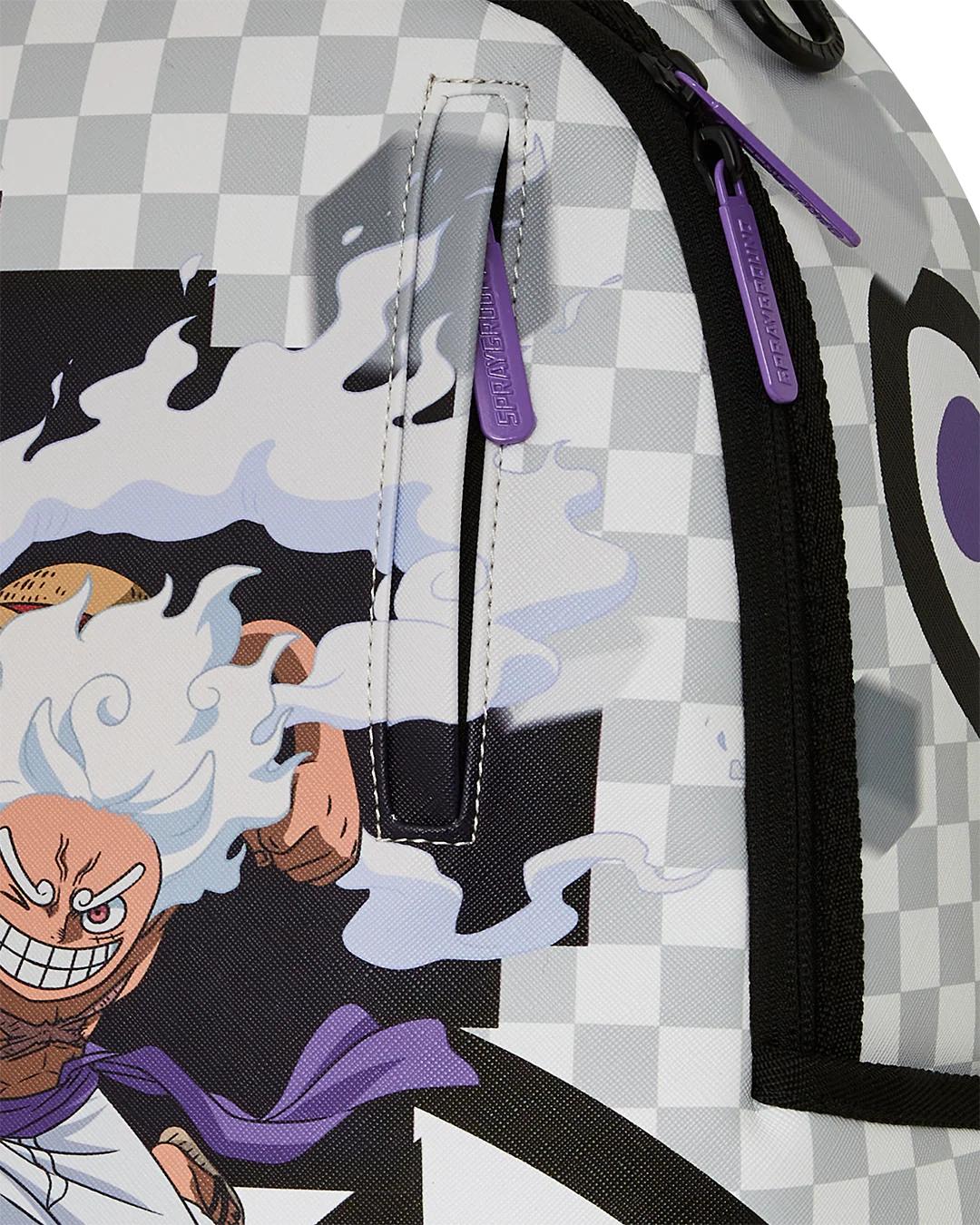 Sprayground New | ONE PIECE GEAR 5 LUFFY CHECKERED SMASH