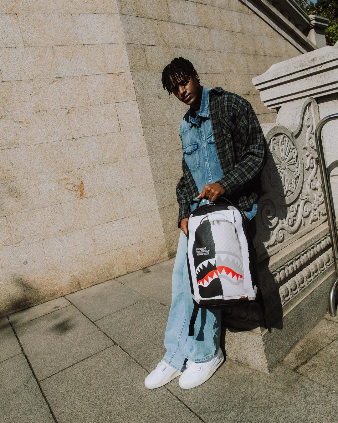 Sprayground Best Seller | BAG ON BAG OPTICAL ILLUSION SHARKS IN PARIS BACKPACK