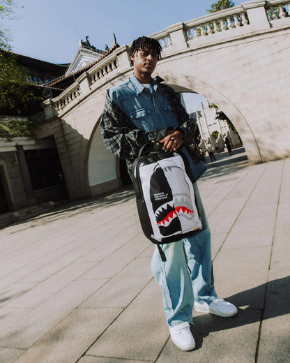 Sprayground Best Seller | BAG ON BAG OPTICAL ILLUSION SHARKS IN PARIS BACKPACK