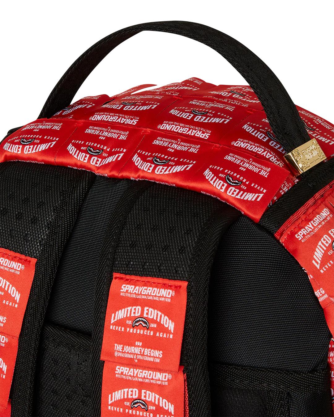 Sprayground Recommended | MADE OF WOVEN LABELS SHARK BACKPACK