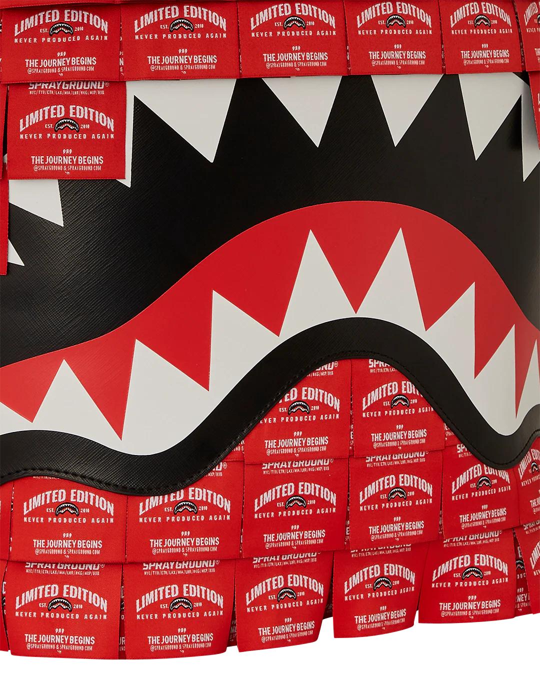 Sprayground Recommended | MADE OF WOVEN LABELS SHARK BACKPACK