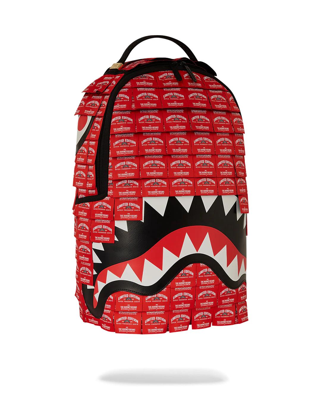 Sprayground Recommended | MADE OF WOVEN LABELS SHARK BACKPACK