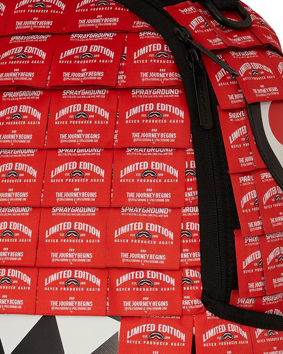 Sprayground Recommended | MADE OF WOVEN LABELS SHARK BACKPACK