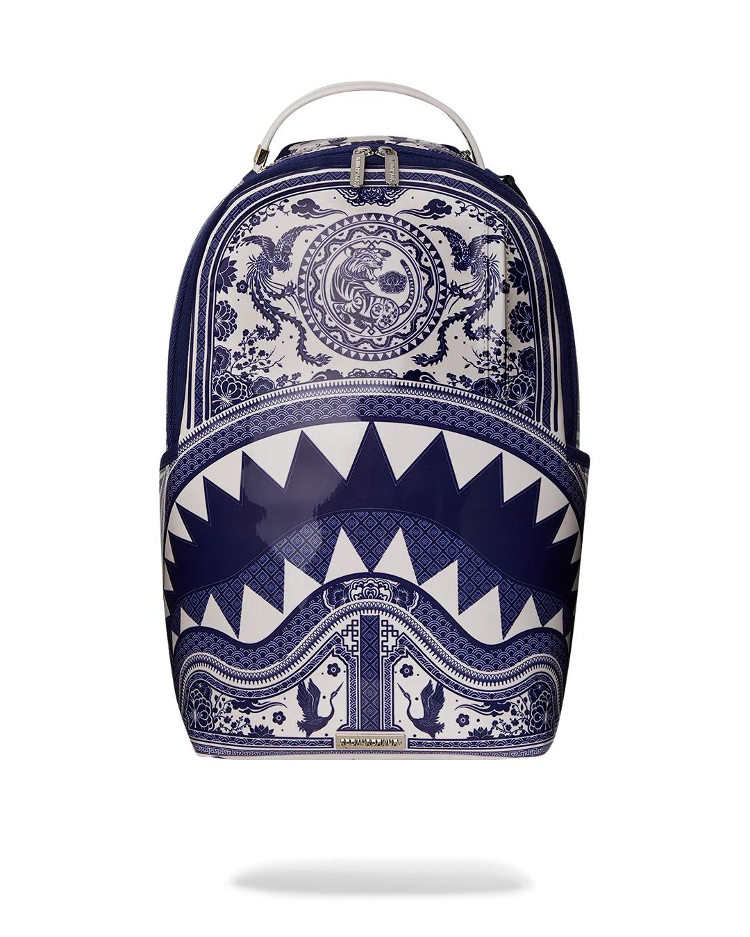 Sprayground Essential | PORCELAIN TIGER PHOENIX SHARK BACKPACK