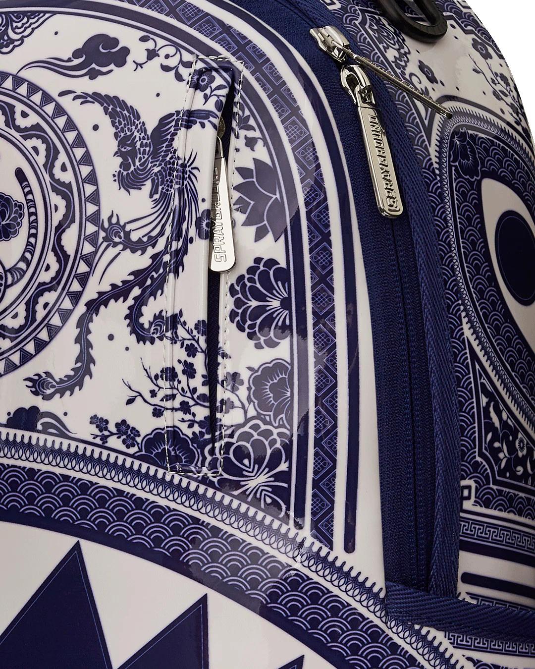 Sprayground Essential | PORCELAIN TIGER PHOENIX SHARK BACKPACK