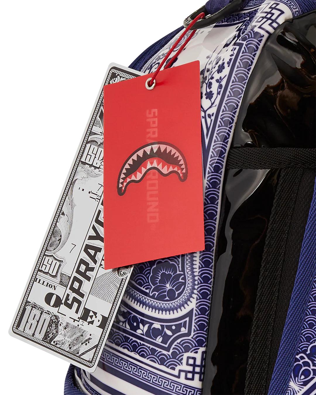 Sprayground Essential | PORCELAIN TIGER PHOENIX SHARK BACKPACK
