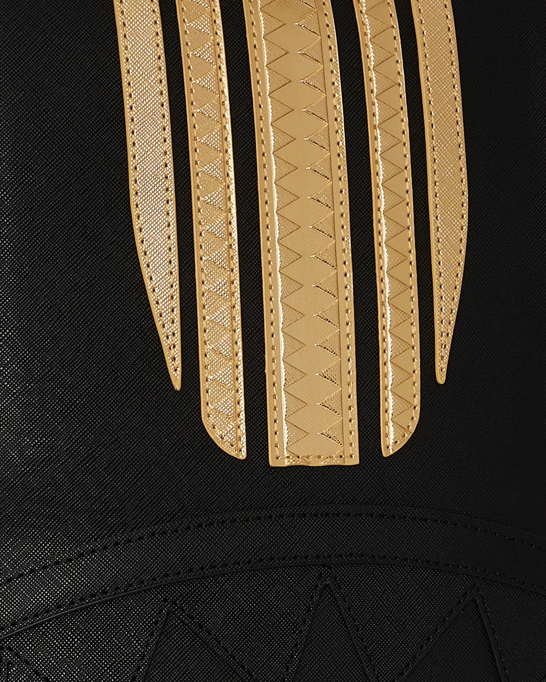 Sprayground Premium | GOLD AND BLACK RACING STRIPES BACKPACK