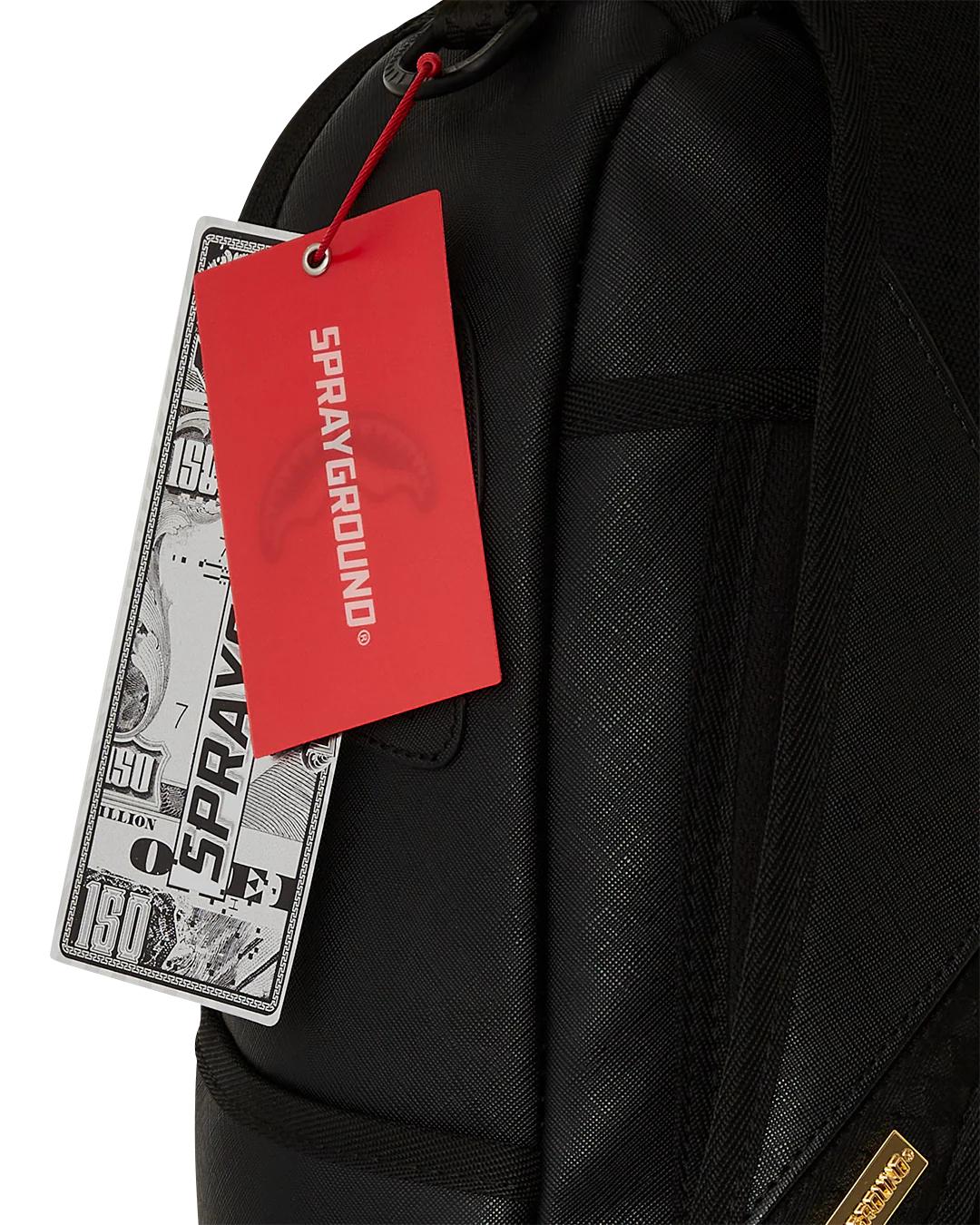 Sprayground Premium | GOLD AND BLACK RACING STRIPES BACKPACK