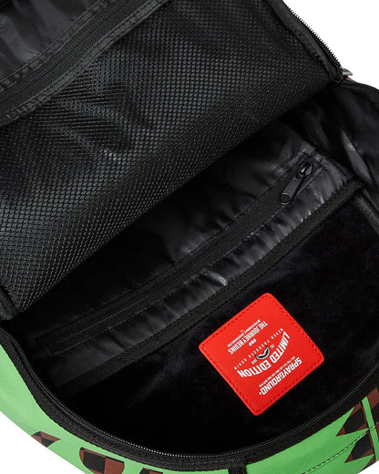 Sprayground Recommended | GREEN MONEY BEAR DLXSV BACKPACK