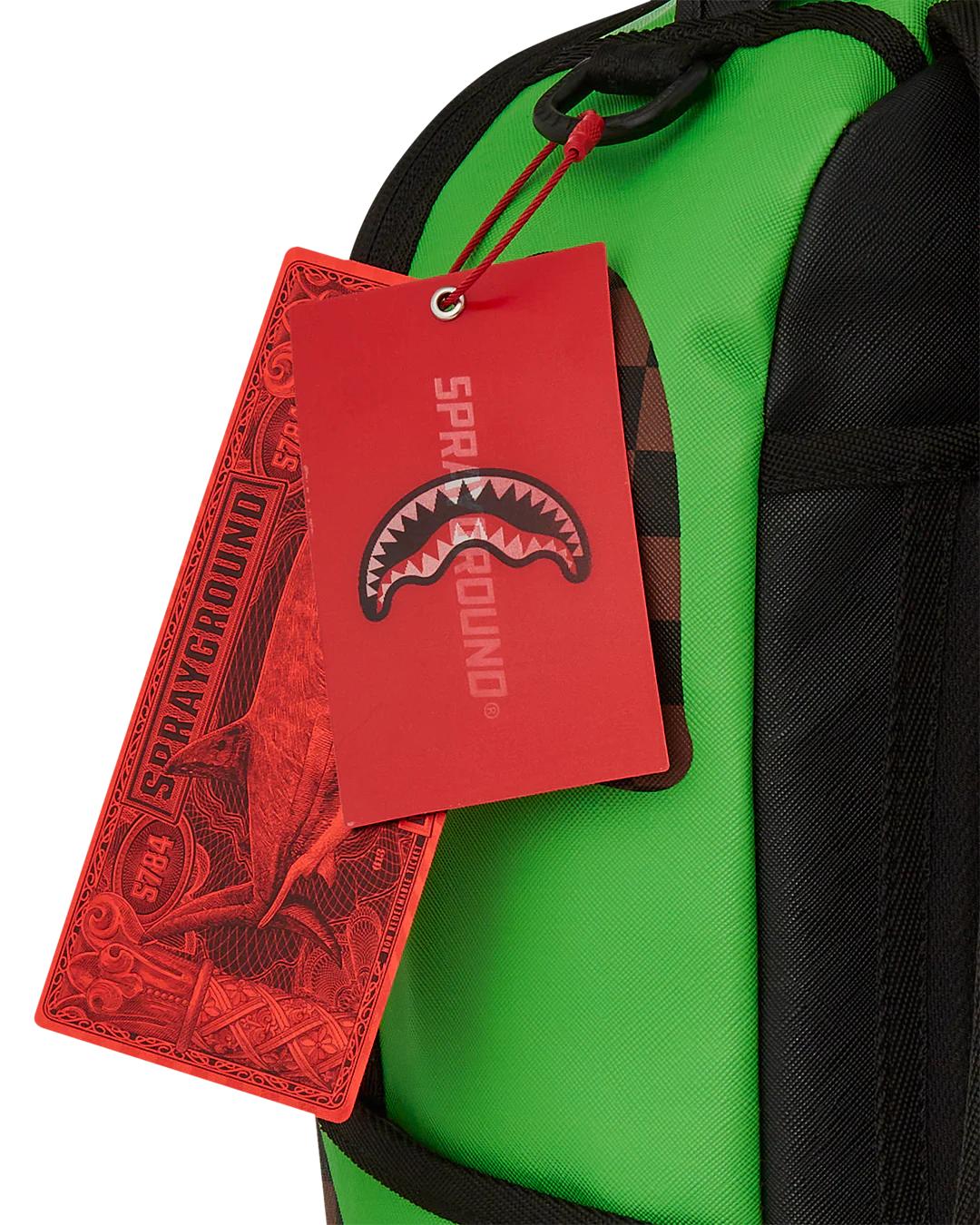 Sprayground Recommended | GREEN MONEY BEAR DLXSV BACKPACK