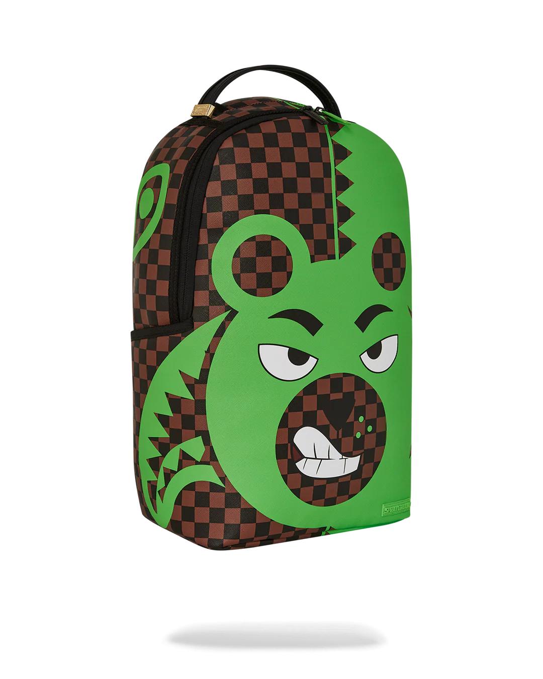 Sprayground Recommended | GREEN MONEY BEAR DLXSV BACKPACK