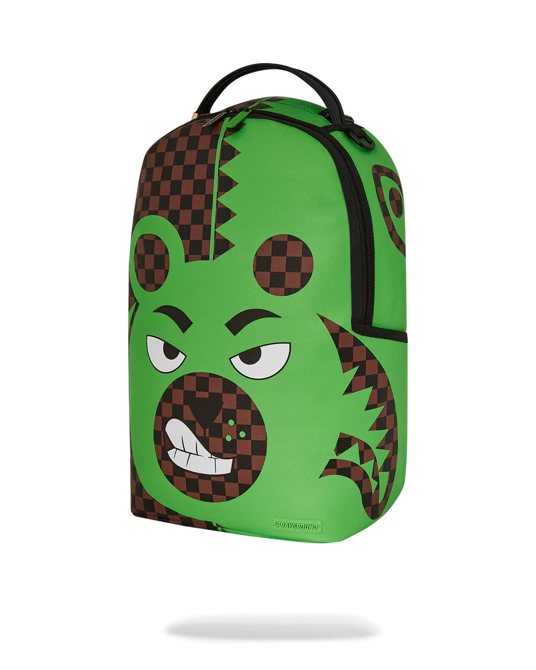 Sprayground Recommended | GREEN MONEY BEAR DLXSV BACKPACK