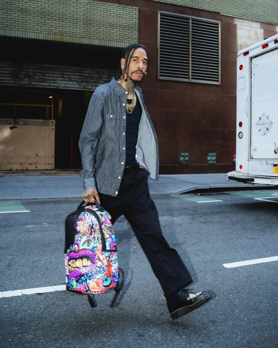 Sprayground Signature | HALF GRAF LIPS DLXSV BACKPACK