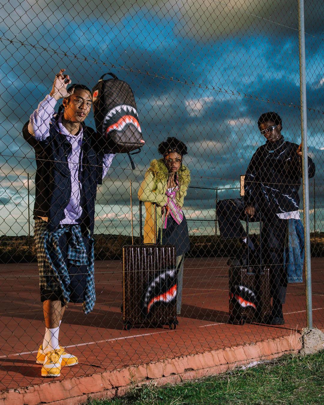Sprayground Featured | SHARKS IN PARIS BLUR EFFECT BACKPACK