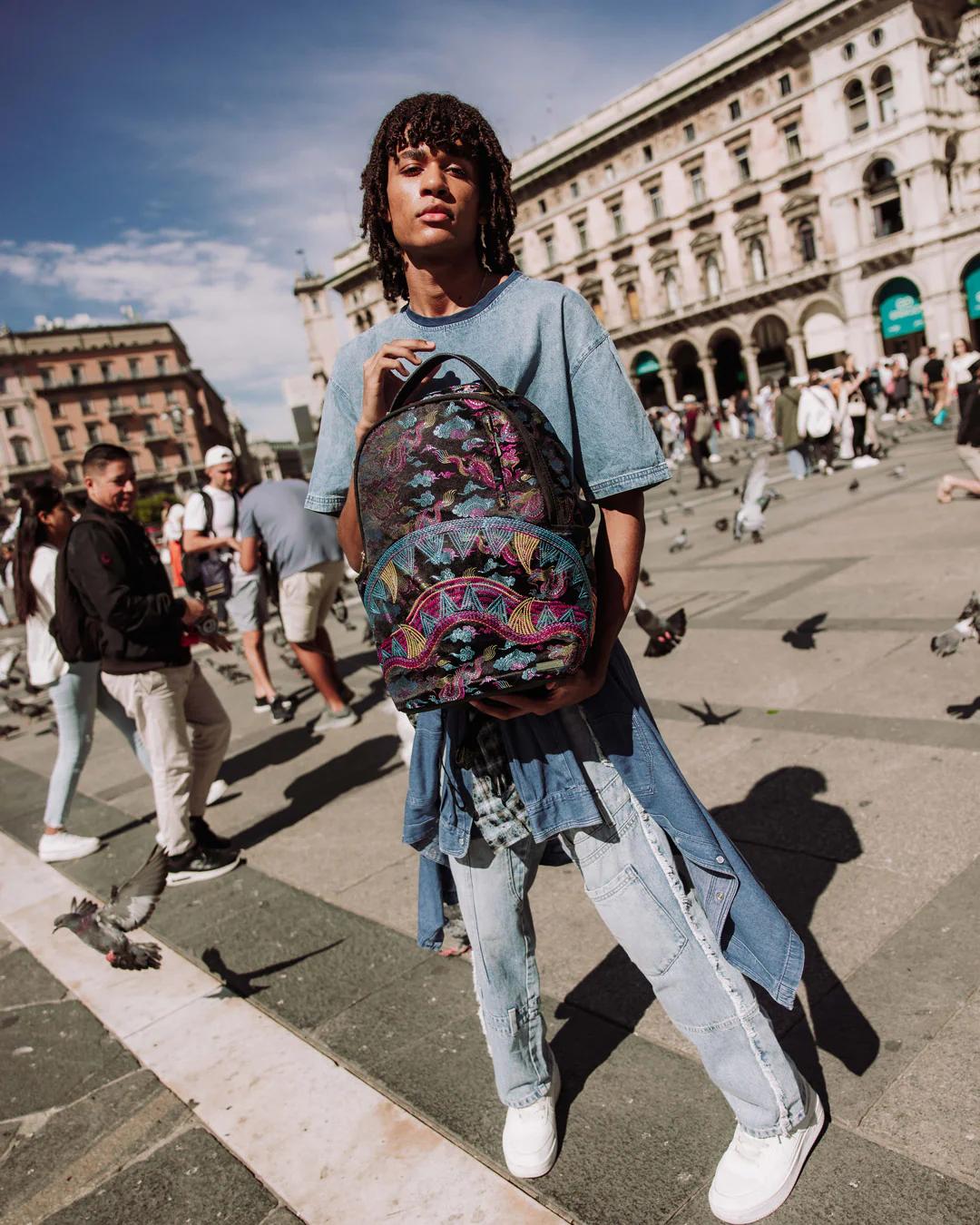 Sprayground Classic | EMBROIDERED DRAGONS DLX BACKPACK