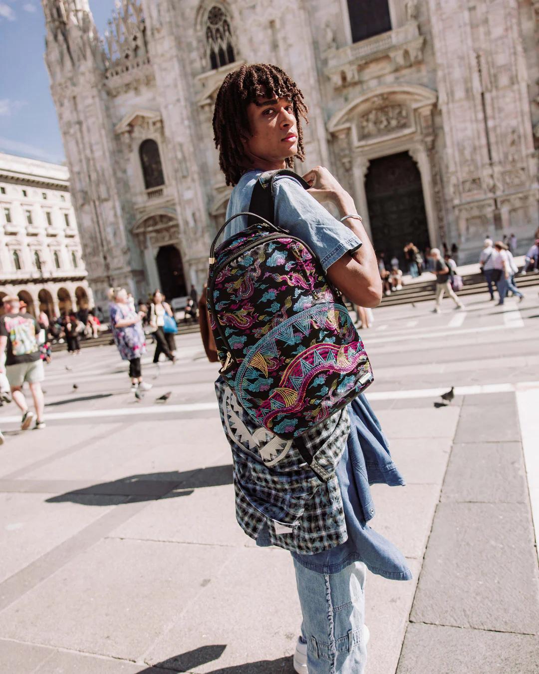 Sprayground Classic | EMBROIDERED DRAGONS DLX BACKPACK