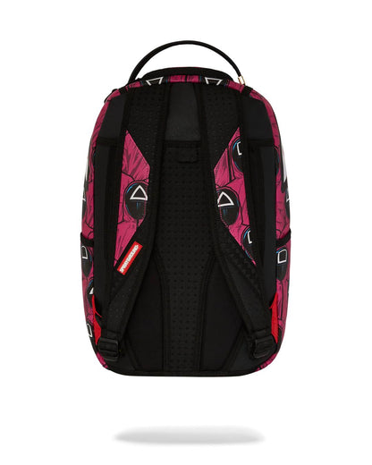 Sprayground Signature | SQUID GAME COLLAB FRONT MAN & PINK GUARD SHARKS BACKPACK