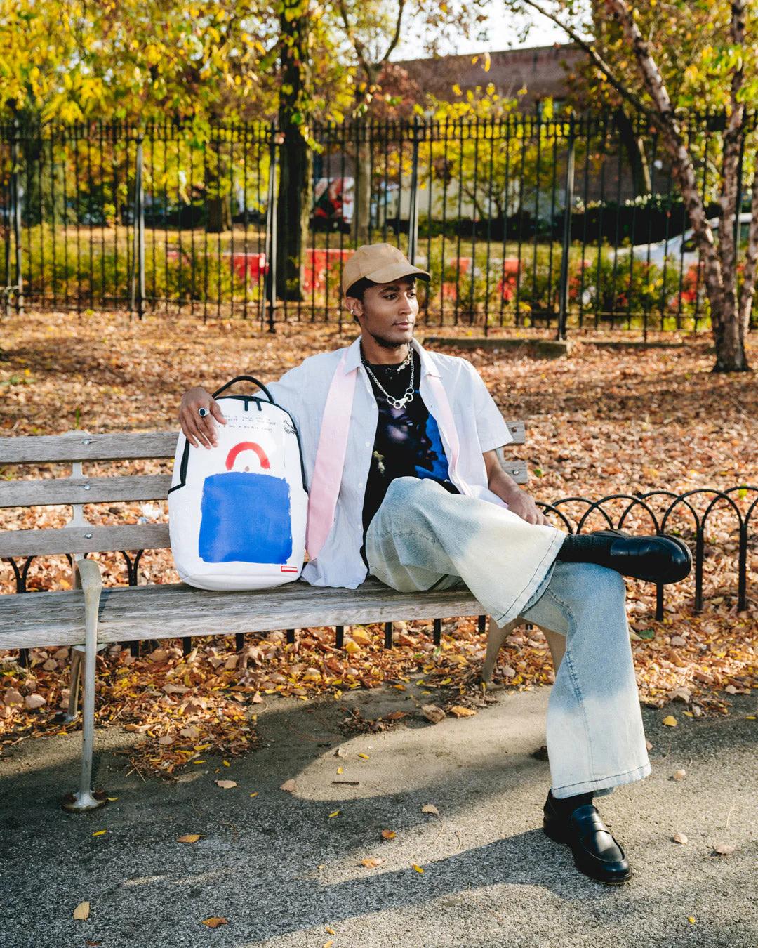 Sprayground Classic | KEITH HARING BIG BLUE PURSE ART BACKPACK