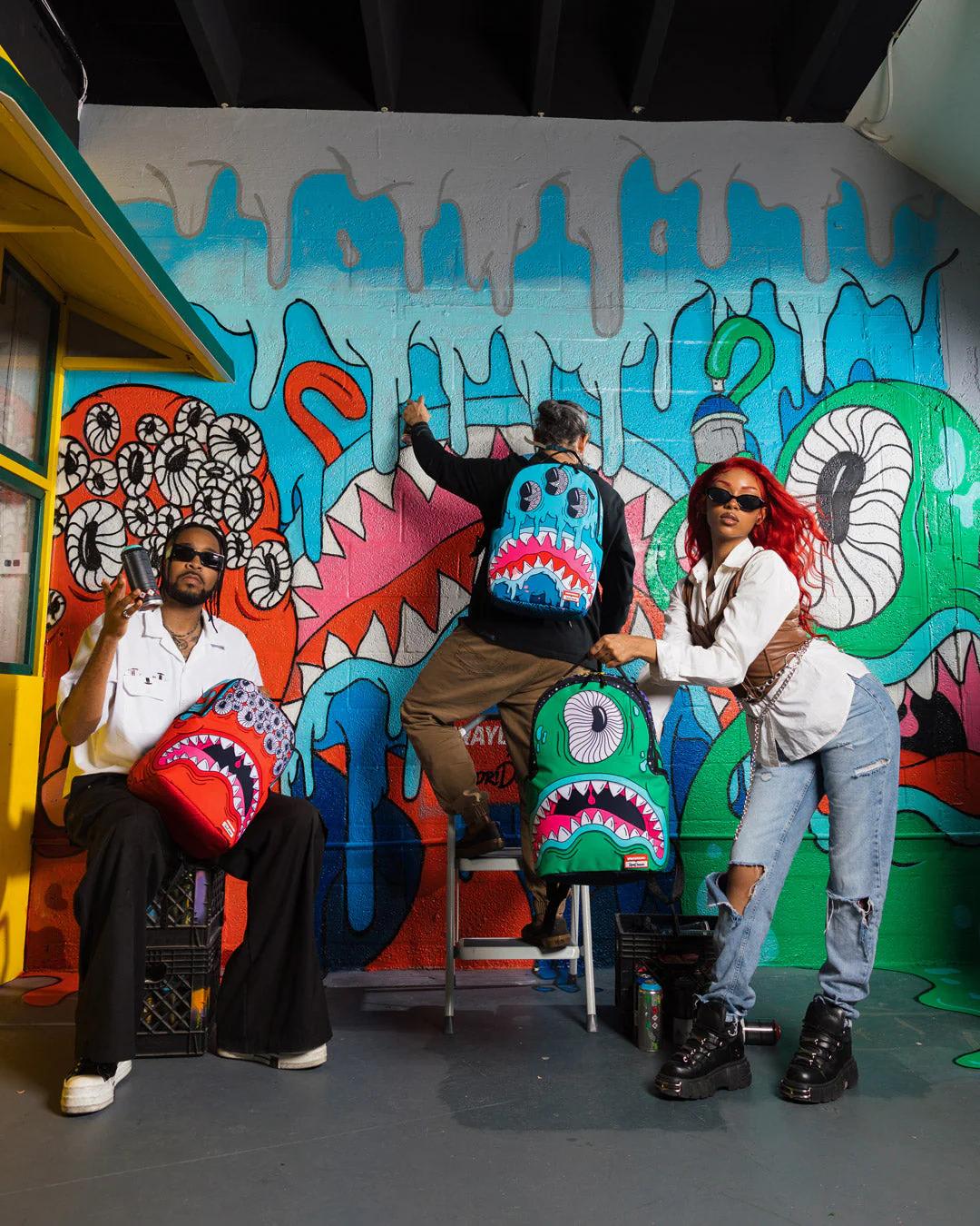 Sprayground Premium | JORGE RODRIGUEZ THE ARTIST COLLAB DRIPS SHARKS BACKPACK